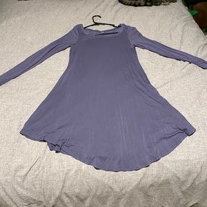 Blue long sleeve dress w/ scarf